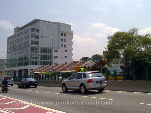 Giant billboard beside the building