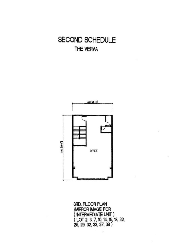 The Verva Puchong Jaya 3rd Floor Plan