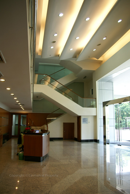 Corporate office reception area